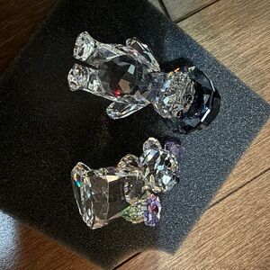 Swarovski Crystal Bear Figurines full package
